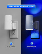 L LOHAS LED Night Light, 2 Pack Bluey Night Light, Plug into Wall, Dimmable, Sensor, Calm Blue Light for Bedroom, Bathroom, Hallway