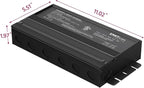 EMITEVER Dimmable Led Driver, 600W AC 110V-277V to DC 24V Transformer, 5-in-1 Dimming: ELV/MLV/TRIAC / 0-10V / 1-10V / 10V PWM/Potentiometer, Waterproof IP67 and UL Listed