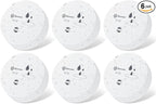 Geevon 6 Pack Water Leak Detectors, 100dB Water Sensor Alarms Flood Detector for Basements, Bathrooms, Laundry Rooms, Kitchens, Garages, and Attics, Water Alarms Battery-Operated (Battery Included)