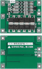 Gebildet 3pcs Enhanced 4S 40A 16.8V 18650 Lithium Battery Protection Board PCB BMS Charger Protection Circuit Balance Charging Module