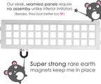 Haus Maus The Original Laundry Guard - Stop Laundry From Falling Behind Washer/Dryer - Invented by a US Mom - Made in NorthAmerica - Magnetic - Fits Most Front Loading Machines - Top of Fridge - White