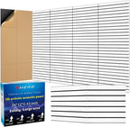 BSHEAD 6 Pack 2-Layer Fold Soundproof Wall Panels, 24 x 12 x 0.43 in Large Sound Proof Foam Panels for Walls, 0.9lb/ft³ High Density, 3D Acoustic Panels,Artistic Noise Dampening Panels White&Black