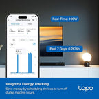 Tapo Smart Wi-Fi Power Strip- 6 Individually Controlled Smart Outlets and 3 USB Ports with Surge Protection, Matter, Works w/Alexa, Google Home, Siri, & Bixby, No Hub Needed, Tapo P316M
