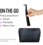 FLAUS Electric Flosser (Oprah's List, Shark Tank) 3 Speeds + 45 Refill Heads (Extra Strong Woven Floss for Durability) Water Flosser Alternative, Dentist Recommended Tooth Flossers Dental Floss Picks