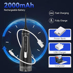 Water flossers for Teeth Pick, Portable Oral Irrigator Dental with 4 Modes 5 Jet Tips, IPX7 Rechargeable Water Tooth Flosser for Braces Sensitive Gum Care，300ml Tank for Home Travel Use