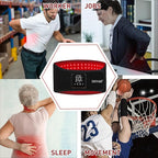 Cordless Rechargeable Red Light Therapy Belt, Wearable Infrared Light Therapy with Pulse Mode, Removable 4000 mAh Battery 5 Light Intensities to Relieve Back Body Pain