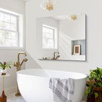 CILIBER Frameless Mirror, 36x40 inch Bathroom Mirrors for Over Sink, Large Frameless Wall Mirror, Upgraded Shatterproof Vanity Mirror with Polished Edge for Bathroom,Bedroom,Living Room and Entryway