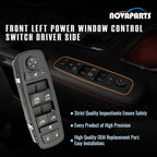 NOVAPARTS 11PINS 56046826AE Driver Side Power Control Window Switch for 2016-2018 Ram 1500 2500 3500 2019-2024 Ram 1500 Classic 56046826AC 56046826AD Front Left (2 Auto, 3+8 pins)