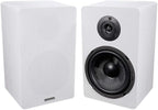 Rockville Pair RockShelf 64W V2 400w White 6.5" Bookshelf Speakers, 4 Ohm, Kevlar Woofer, Silk Dome Tweeter, Wall-Mountable, for Home Theater and Stereo Audio