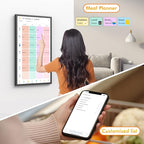32" Smart Digital Frame Calendar-for-Family-Planner - Electronic Calendar for Business Chore Chart, Touchscreen Display for Family Schedules, Auto-Sync Google iCloud Outlook Calendars for Mom Dad