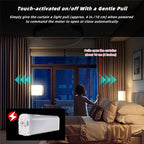Lemoeyes Electric Curtain Track, Retractable Motorized Curtains Rod From 7-13.78ft, Automatic Curtain Opener with controller/Voice Control, Smart Curtains System for I-Rrail and U-Rail (For 7-13.78ft)