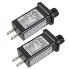SIGANDG 24V 7.2W LED Transformer Replacement Class 2 Power LED Controller with 8 Modes Supply for Christmas String Light Inflatable Decorations IP44 Waterproof Low Voltage Transformer(2 Pcs)