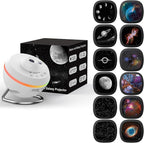Ainael Galaxy Projector, Star Projectors Home Planetarium Space Ceiling Starry Sky Night Light with Light Strip, Meteor and Galaxy Projector & 2 Films Set for Kid Adult Gift