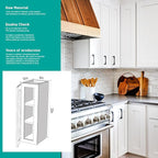 Wall Kitchen Cabinets, RTA Cabinets, White Shaker Cabinet, Wall Mounted, RTA Upper Cabinet, Modern for Kitchen and Bathroom with Door, 2 Adjustable Shelf (White, 09" W x 30" H x 12" D)