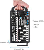 Battery DMX Controller Wireless with MIDI, DMX Board 512 Light Controller for Dj Lights, Dmx512 Lighting Console 192ch with Built-in Battery for Control Stage Light