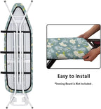 ZCFYGDX Dandelion Flower Print Ironing Board Cover Decor, Resist Scorching & Staining, Easy to Install Resistant Elastic Edges, 3 Nylon Buckle Straps Fasteners, Protective Scorch Cloth Covers Size-XL