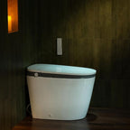WOODBRIDGE Smart Toilet with Auto Open/Close,1000g MaP Flush Score,Foam Shield,Foot Sensor, Movement Drying,Auto Flush,ADA Height,Blackout Flush,Heated Seat,One Piece Toilet with Tank Built in