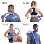 Body Back Buddy Elite - Improved Design- Versatile Handheld Massage Stick for Full Body Muscle Pain Relief - Professional Grade Trigger Point Massage Cane (Blue Elite 2.1)