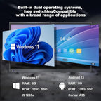 ZPNUZDU Smart Board,65" Smart Board for Classroom Office Home, 4K UHD Touch Screen Open Dual System Smart Whiteboard,Digital whiteboard with 48MP HD Camera(Board+Wall Mount Included)