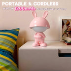 ShonlPin Night Light for Kids,Rechargeable Table Lamp,Touch Lamps for Nightstand,Dimmable,Breastfeeding,Nursery,Sleep Aid,Pink Bunny Decor Gifts Stuff for Baby Toddler Boys Girls Christmas Birthday