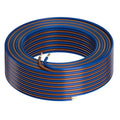 HiFind 14/2 Gauge AWG Car Audio Speaker Wire Cable 50 Ft, Professional Shielded OFC Zipper Wire, Transparent Soft PVC for Automotive Stereo HiFi Home Theater System, Subwoofer, Blue+ Brown