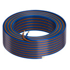 HiFind 14/2 Gauge AWG Car Audio Speaker Wire Cable 40 Ft, Professional Shielded OFC Zipper Wire, Transparent Soft PVC for Automotive Stereo HiFi Home Theater System, Subwoofer, Blue+ Brown