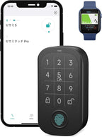 CANDY HOUSE Sesame Touch Pro, Smart Lock, Fingerprint, NFC Card, Passcord, Bluetooth Keyless Entry Door Lock for Front Door, Home, Airbnb, Vacation Rental