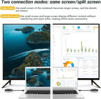 Wireless Hdmi Transmitter and Receiver 4k. One Receiver and Four Transmitter,Switch at Will,165FT/50M VGA Dual Screen Casting Video Audio from PC/Laptop/Netfix/TikTok to Monitor,Projector Equipment