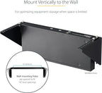 StarTech.com 5U Vertical Wall Mount Rack - 19in Low Profile Open Wall Mounting Bracket - Network/Server Room/Data/AV/IT/Patch Panel/Communication/Computer Equipment - w/ Cage Nuts/Screws, TAA