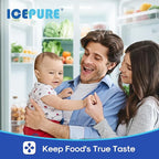 ICEPURE AF004 Refrigerator Air Filter Replacement for LG LT120F, Kenmore Elite 469918, 9918, ADQ73214402, ADQ73214404, ADQ73334008, 4PACK