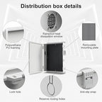 Namunanee Outdoor Electrical Junction Box, ABS Water Resistant Enclosure with Internal Mounting Panel & Hinged Cover, 15.7" H* 11" L* 4.1" W