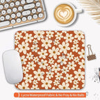 Armanza Square Mouse Pad Cute Flowers, Personalized Premium-Textured Custom Mouse Mat Design, Washable Mousepad Cloth, Non-Slip Rubber Base Computer Mouse Pads for Wireless Mouse