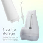 Ordo Water Flossers for Teeth, Cordless IPX7 Waterproof Oral Irrigator, 3 Pressure Settings, Portable, Rechargeable Electric Sonic Flosser, Dental Professional Recommended, White