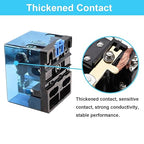 TWTADE/JQX-62F-2Z Coil Voltage AC 12V 80A DPDT Electronmagnetic Relay,High Power Relay (AC 12V)