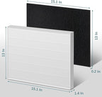 AP-1512HH Filter Compatible with Coway Airmega AP-1512HH, AP-1512HH-FP, AP-1518R, AP-1519P, and 200M Series Air Purifiers, Part # 3304899 (4 HEPA & 4 Carbon Filter)
