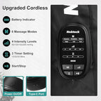 Nekteck Leg Compression Massager Recovery System, Cordless Foot and Leg Massager for Circulation and Pain Relief, Rechargeable Compression Boots with 6 Modes 4 Intensities, Legs Relaxation