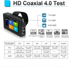 EVERSECU 5 in 1 CCTV Tester Support Up to 4K IP Camera & 720P/1080P/3mp/4mp/5 Megapixel AHD, TVI, CVI & CVBS Analog Camera, 4" Touch Screen Security Video Monitor, POE Out, IP Scan, UTP Cable Test