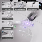 Casta Diva Smart Toilet with Bidet Built in, Auto Open Close, Foot Sensor, 1000 MaP Auto Flushing, ADA Comfort Height, Artistic Lighting, Smart Heated Seat, Foam Dispenser, Tank Built in (CD-U010Pro)