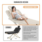Heavy Duty Electric Massage Table, Electric Lift and Electric Backrest 2 Motor Adjustable for Treatment / Medical Spa / Facial Bed / Beauty Bed / Massage Bed and More - 32 Wide x 75 Long, Beige Gray