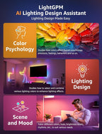 Lepro BR1 AI LED Smart Bulbs - AI Generated Lighting, LightGPM 2 with LLM, LightBeats Music Sync, Voice Control Via App, RGBWW Colors, Compatible with Alexa & Google Assistant, BR30 E26 8W, 4 Packs