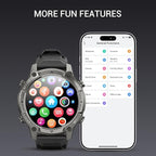 2026 AI Smart Watch with Standalone GPS & Offline Maps, 5ATM Waterproof, 1.43" AMOLED, 21-Day Battery, 178 Sports Modes, Compass, Heart Rate/SpO2/Stress/Sleep Monitor, for Android iOS Men Women Black