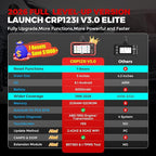 LAUNCH OBD2 Scanner CRP123I V3.0 Elite,2026 Lifetime Free Update Engine ABS SRS Transmission Scan Tool, Oil/Throttle/SAS/EPB/DPF/BMS Reset/ABS Bleeding Car Scanner,FCA SGW, CANFD & DoIP,Battery Test