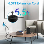 BEVA Power Strip Tower, Surge Protector with USB Ports, 6.5 FT Extension Cord, Charging Tower for Multiple Devices 8 AC and 4 USB(USB-C) for Office Supplies Dorm Room Essentials Office Organization