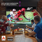 Elite Screens Saker Tab-Tension AcousticProUHD RC1 Kit, 100-INCH 24" Drop Acoustically Sound Transparent Projector Screen, SKT100UH2-E24-AUHD