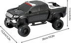 WSTER WS-X65 Pickup Truck Replica Bluetooth Speaker – HD Sound, FM Radio, TWS Stereo, LED Party Lights, USB/TF Playback, Built-in Mic – Cool Portable Car Design Speaker for Outdoors & Home (Black)