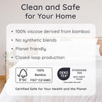 Bambaw Full White Fitted Sheet Only, 100% Viscose Derived from Bamboo Full Size, Cooling Fitted Sheet with Corner Straps, Soft (White)