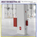ENERLITES Duplex Receptacle Outlet Wall Plate, Electrical Outlet Cover, Mid-Size Size 1-Gang 4.88" x 3.11", Unbreakable Polycarbonate Thermoplastic, UL Listed, 8821M-R, Red