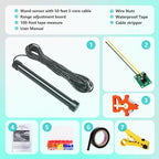 2026 Upgraded Vehicle Exit Sensor, Automatic Gate Opener Car Detector with 50 ft Cable, Compatible with Mighty Mule,Ghost Controls,LiftMaster Vehicle Door Opening Systems
