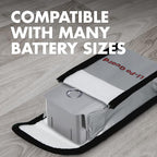 Tenergy 2 Pack, Fire Retardant Lipo Bags, Battery Bags for Charging and Storage, 5.5x3.5x2 inches Each