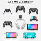 OIVO Controller & Headset Wall Mount Holder Stand, Foldable Headphone Stand, Gaming Controller Holder Hanger Hook, Universal Storage Organizer Controller/Earphone/Game Accessories-7 Packs
